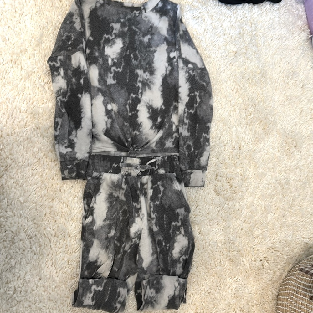 Grey and White Sweats Set